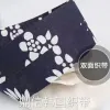 4cm tie-dyed navy blue fabric floral woven ribbon, DIY handmade bow ribbon for clothing accessories Specification image